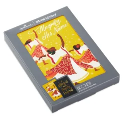 Hallmark Dancing Ladies And Blessed Lettering Boxed Christmas Cards, Pack Of 12