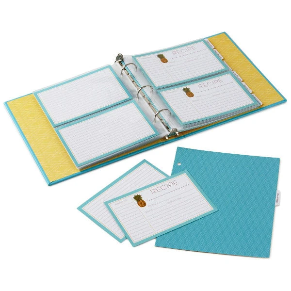 Hallmark Pineapple Recipe Organizer Book 2 Hallmark Pineapple Recipe Organizer Book - Image 2