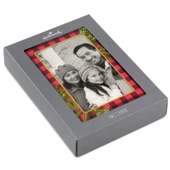 Hallmark Buffalo Check Photo Holder Boxed Holiday Cards, Pack Of 12