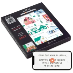 Hallmark From Our Home To Yours Video Greeting Boxed Christmas Cards, Pack Of 10