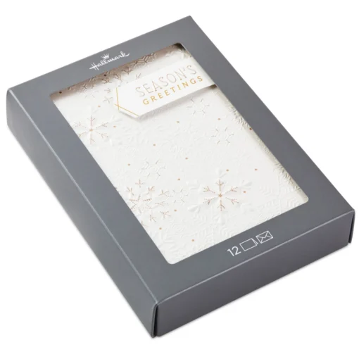 Hallmark Elegant Snowflakes Boxed Holiday Cards, Pack Of 12 -General Home Store 0001XPX1461