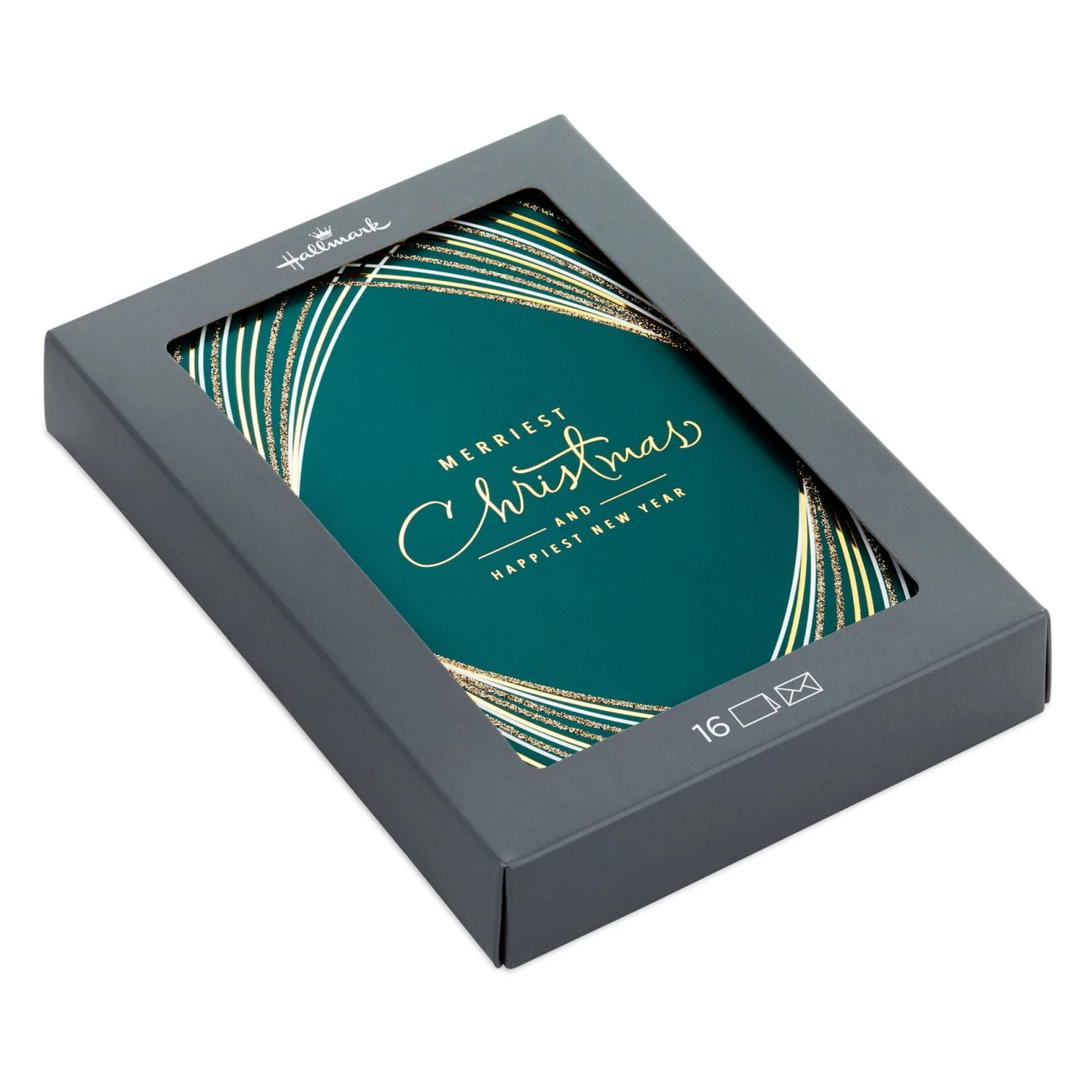Hallmark Beautiful, Joyful Reminders Art Deco Boxed Christmas Cards, Pack Of 16 1 Hallmark Beautiful, Joyful Reminders Art Deco Boxed Christmas Cards, Pack Of 16
