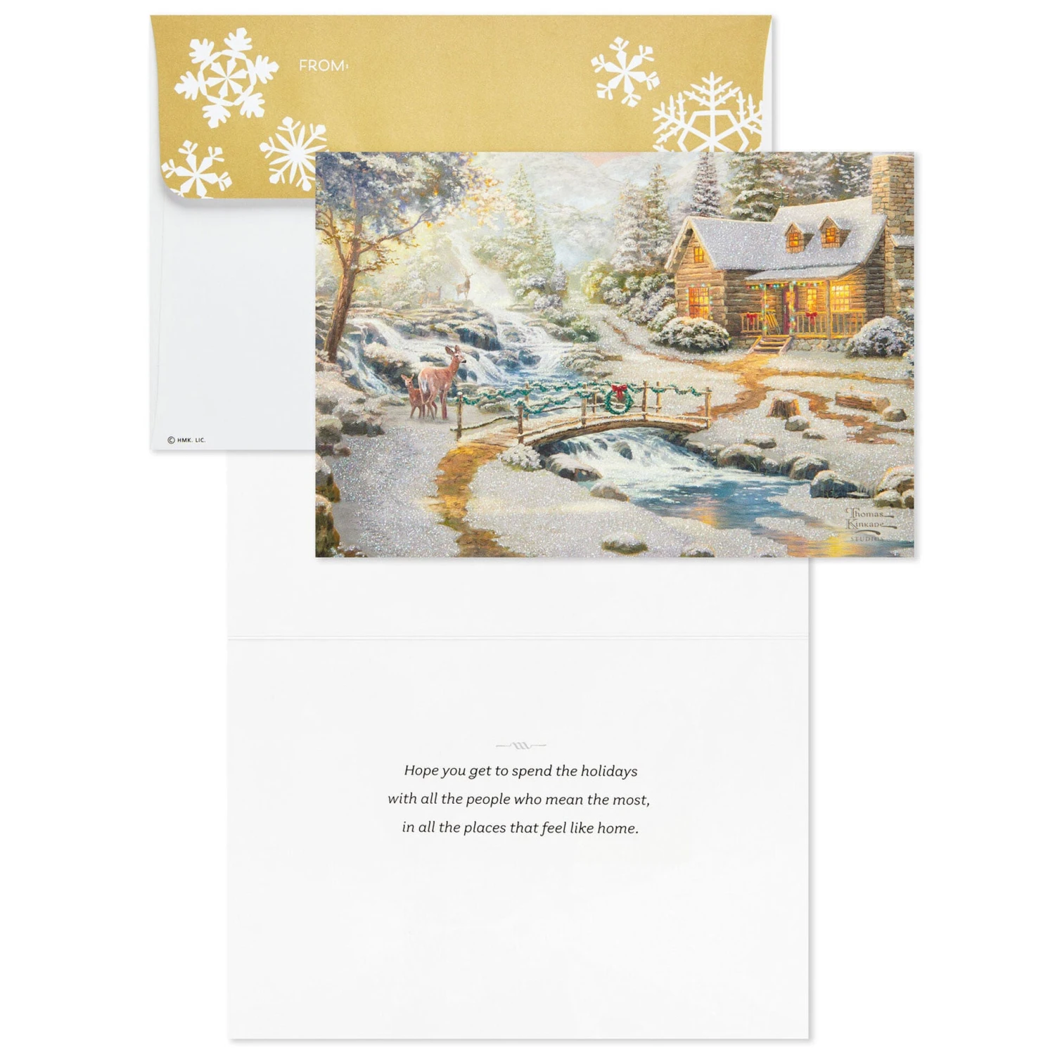 Hallmark Thomas Kinkade Places Like Home Boxed Christmas Cards, Pack Of 16 2 Hallmark Thomas Kinkade Places Like Home Boxed Christmas Cards, Pack Of 16 - Image 2