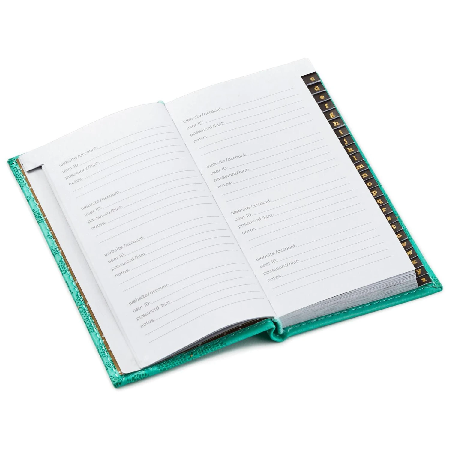 Hallmark Mint Green Floral Password Keeper 2 Hallmark Mint Green Floral Password Keeper - Image 2