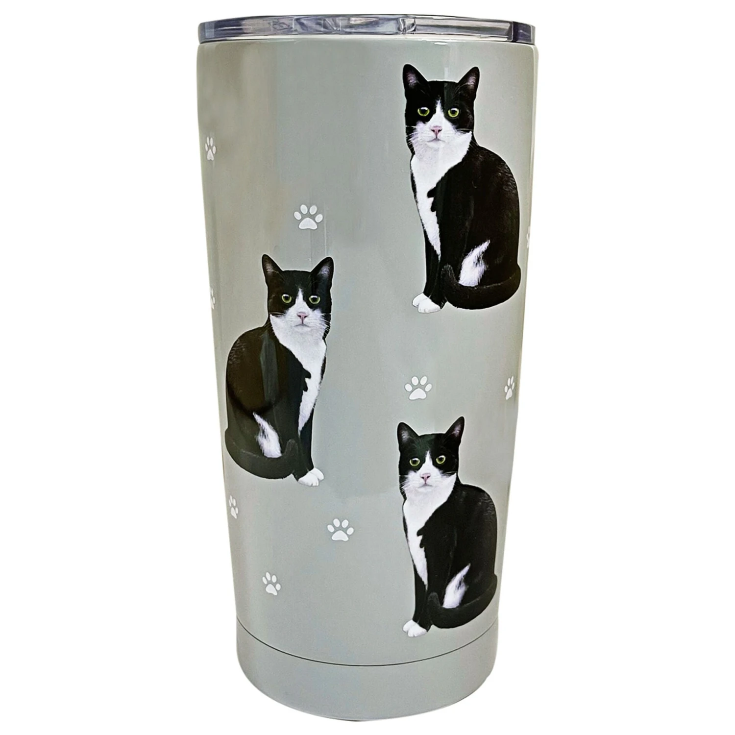 Black And White Cat Stainless Steel 16 Oz. Tumbler 1 Black And White Cat Stainless Steel 16 Oz. Tumbler