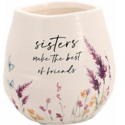 Meadows Of Joy Butterfly Floral 8 Oz. Soy Wax Candle Sisters Make The Best Of Friends With Tranquility Scent