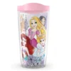 Disney Princesses Group 16 Oz Tervis Tumbler With Pink Lid
