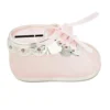 Baby Girl's Pink Shoe Bank With Jewels And Ribbon Laces
