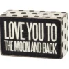 Box Sign Love You To The Moon And Back