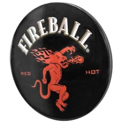 Fireball Red Hot 15" Metal Dome Wall Sign
