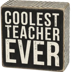 Wood Sign - Coolest Teacher Ever