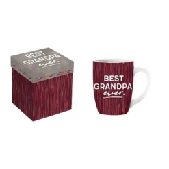 Best Grandpa Ever 14 Oz. Ceramic Mug With Matching Gift Box