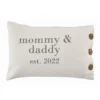 New Parents Mommy & Daddy Est. 2022 Rectangular Pillow