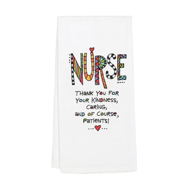 Embroidered Nurse Tea Towel By Our Name Is Mud 1 Embroidered Nurse Tea Towel By Our Name Is Mud