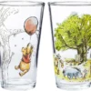 Silver Buffalo Disney's Winnie The Pooh Painted Scenes 4pc Pint Glass Set, 16 Ounces