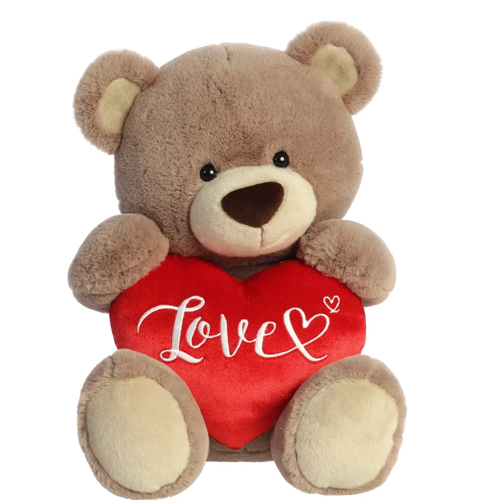 18" Love Brown Bear Plush Stuffed Animal 1 18" Love Brown Bear Plush Stuffed Animal
