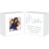 Malden Set Of 2 Mom Sentiment Block And Picture Frame Holds 3" X 3" Photo