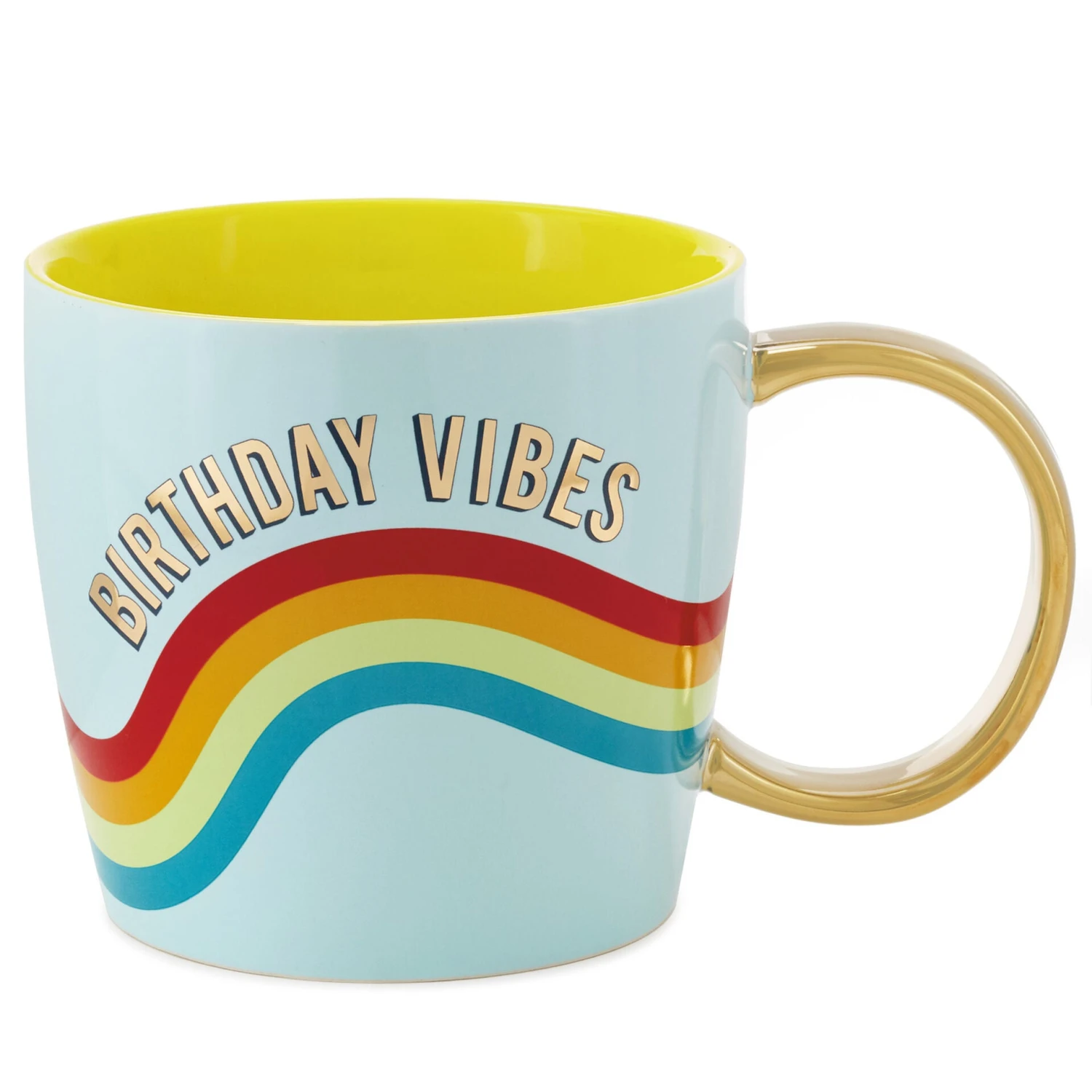 Hallmark Birthday Vibes Blue Rainbow Giant Mug, 67 Oz. 1 Hallmark Birthday Vibes Blue Rainbow Giant Mug, 67 Oz.