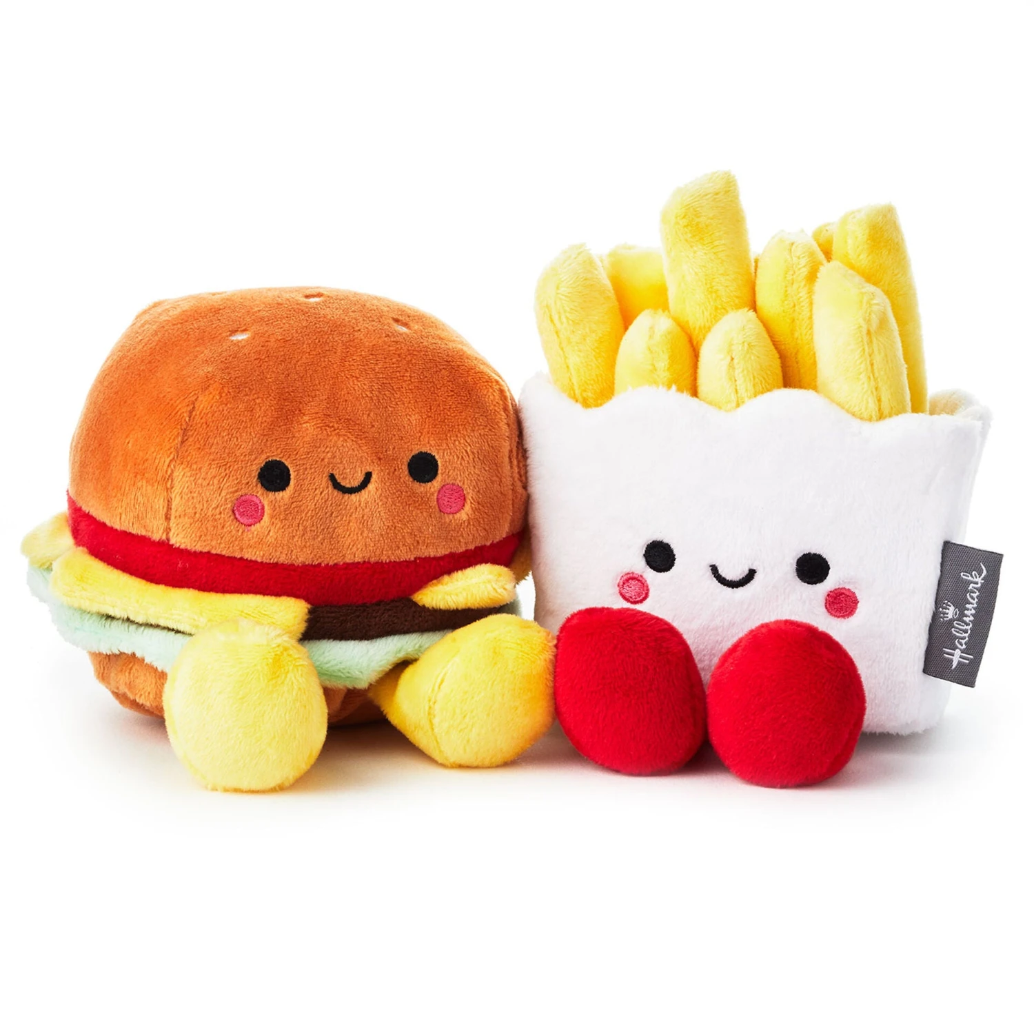 Hallmark Better Together Burger And Fries Magnetic Plush, 5" 1 Hallmark Better Together Burger And Fries Magnetic Plush, 5"