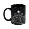 Congratulations Graduate Sentiments Black Mug 11 Oz.
