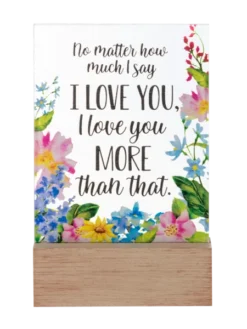 No Matter How Much I Say I Love You, I Love You More Than That Glass Block