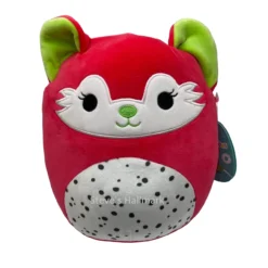 Squishmallow Rozen The Dragon Fruit Fox 8" Stuffed Plush By Kelly Toy