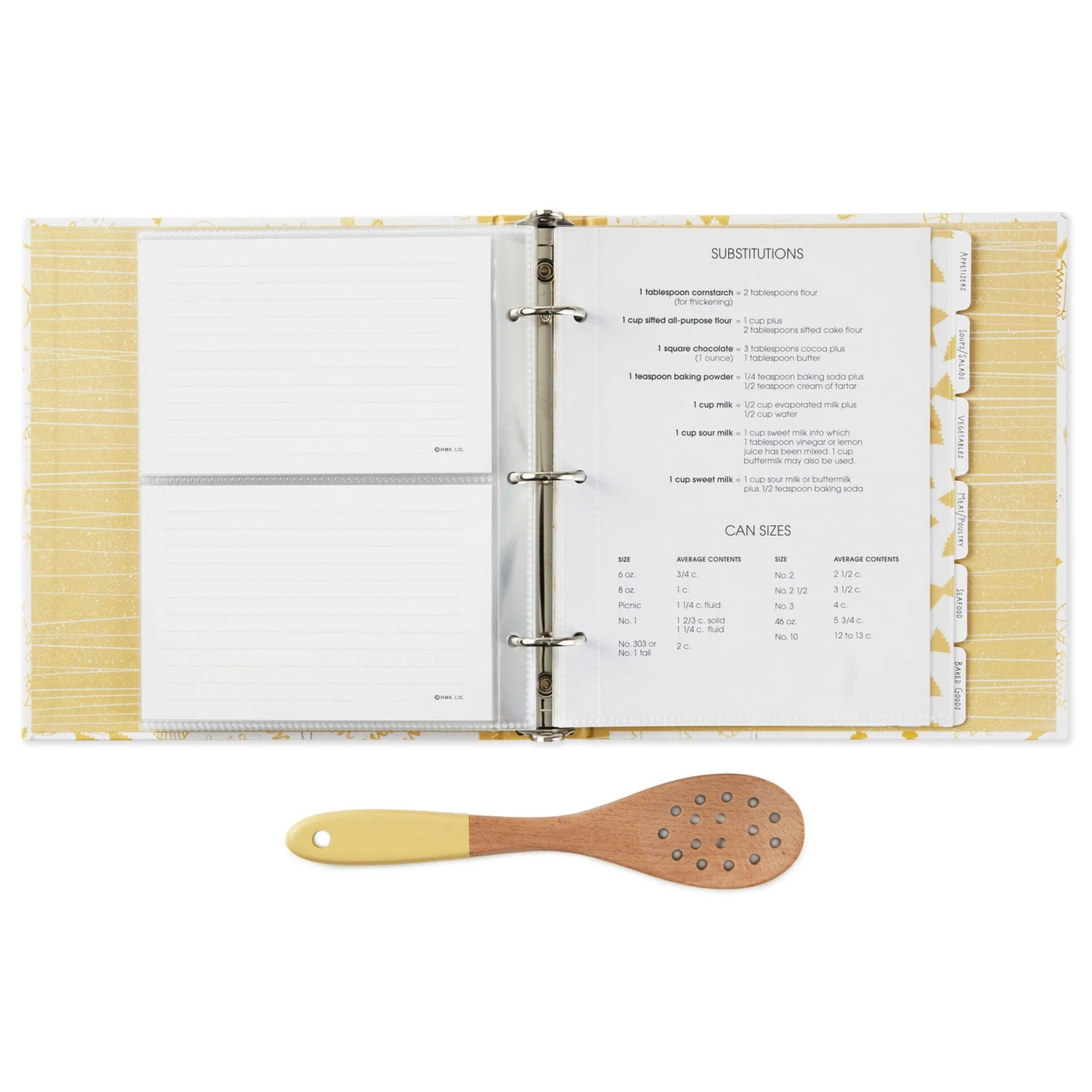 Hallmark Pasta Recipe Organizer Book With Wooden Strainer Spoon 2 Hallmark Pasta Recipe Organizer Book With Wooden Strainer Spoon - Image 2