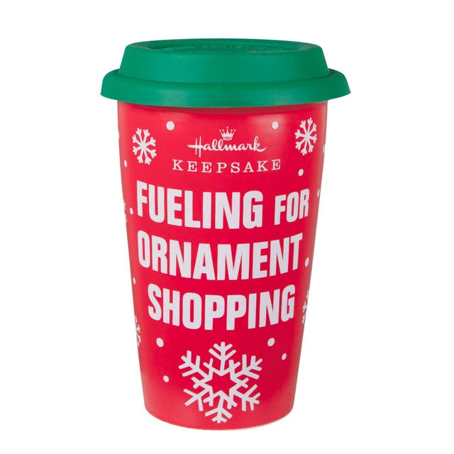 Hallmark 2022 Keepsake Shopping Ceramic Travel Mug 10 Oz. 1 Hallmark 2022 Keepsake Shopping Ceramic Travel Mug 10 Oz.