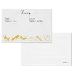 Hallmark Pasta Recipe Cards, Pack Of 36