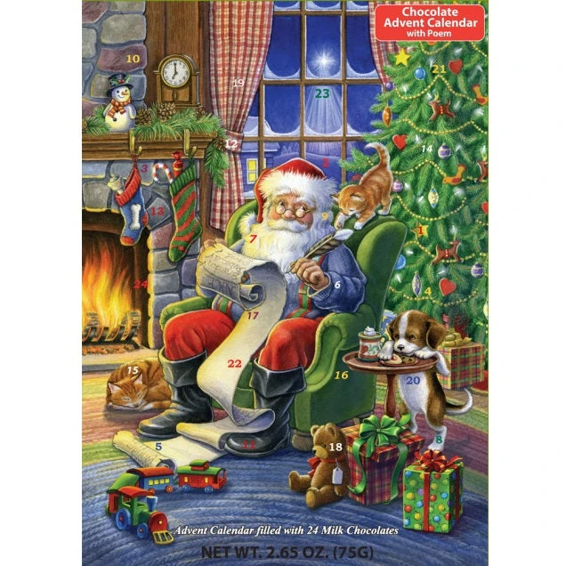 Santa's List Naughty Or Nice Chocolate Advent Calendar 1 Santa's List Naughty Or Nice Chocolate Advent Calendar