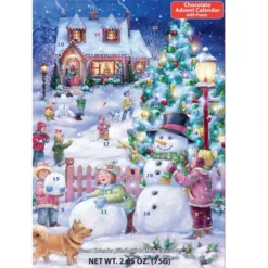 Snowman Celebration With Poem Chocolate Advent Calendar