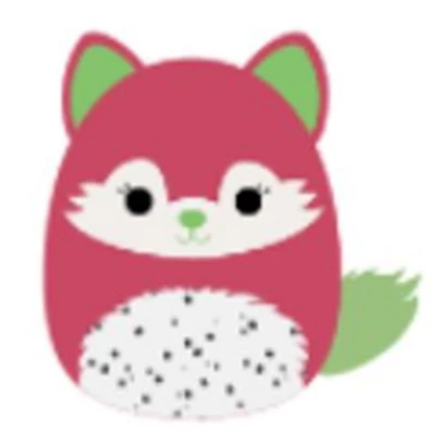 Squishmallow Rozen The Dragon Fruit Fox 8" Stuffed Plush By Kelly Toy 3 Squishmallow Rozen The Dragon Fruit Fox 8" Stuffed Plush By Kelly Toy - Image 3