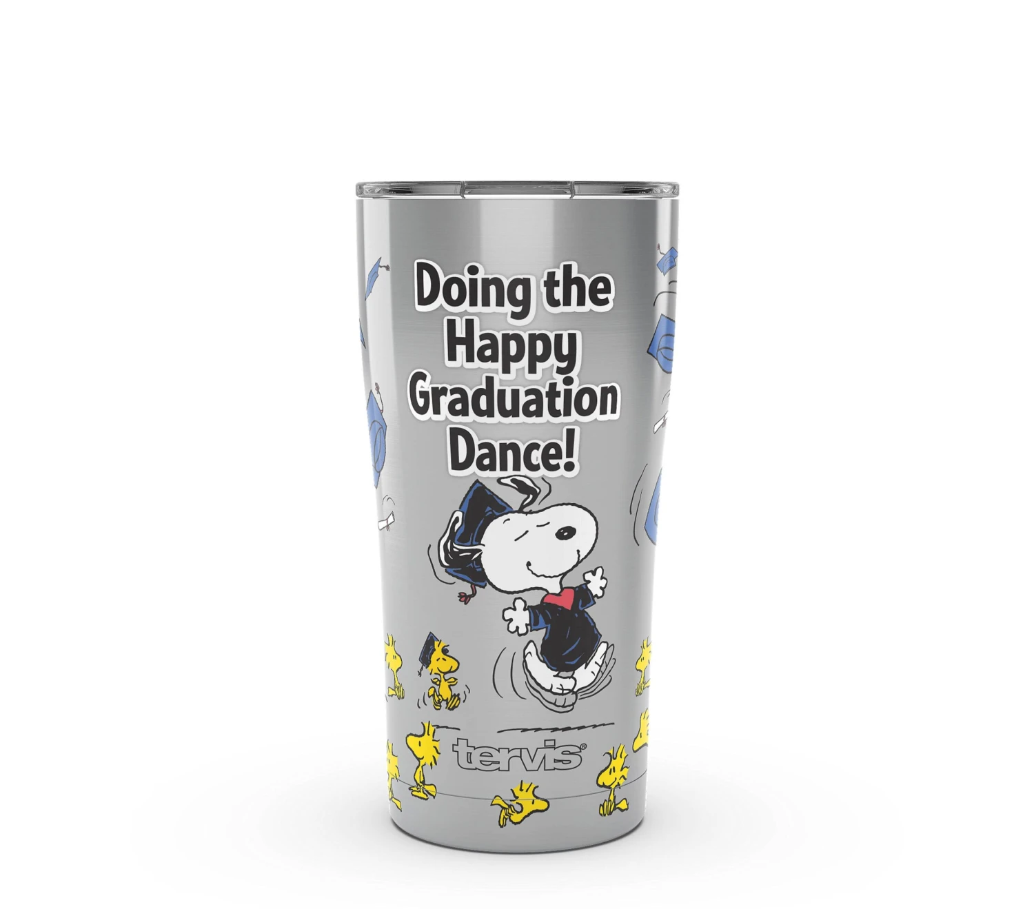 Tervis Peanuts Snoopy Happy Graduation Dance 20 Oz. Stainless Steel Insulated Tumbler With Slider Lid 1 Tervis Peanuts Snoopy Happy Graduation Dance 20 Oz. Stainless Steel Insulated Tumbler With Slider Lid